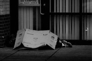 Homeless Person in the street