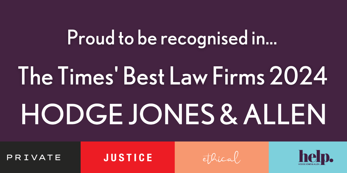 Spotlight For Hodge Jones & Allen In The Times Best Law Firms 2024