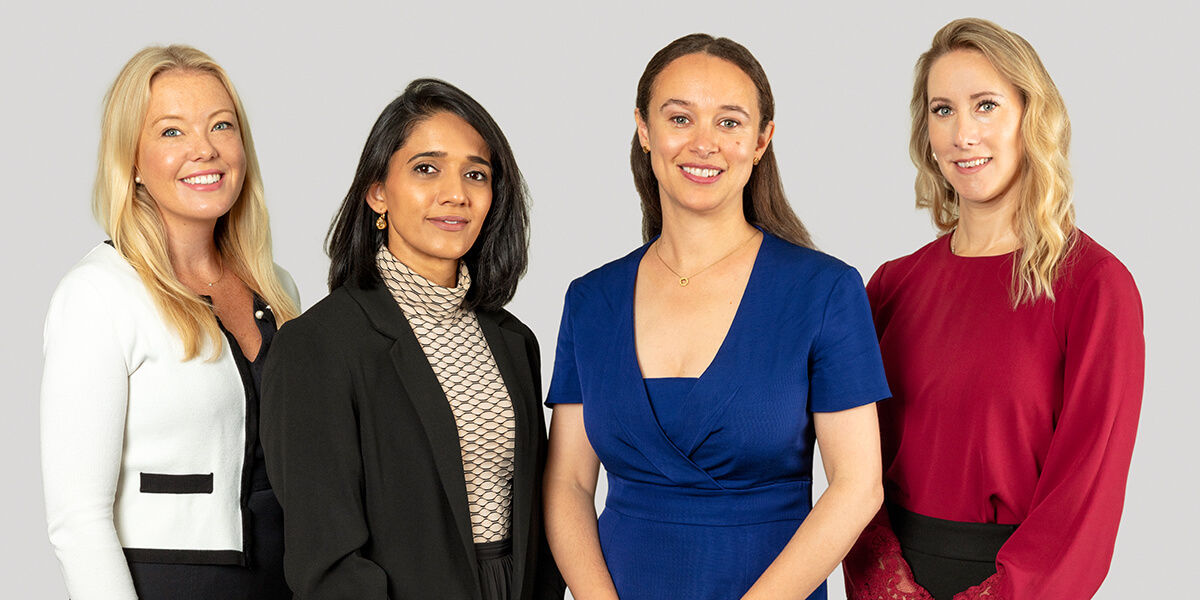 Family Law Partners - Nov 2024 ((L-R) Phoebe Hill, Raj Bhattoa, Vanessa Friend, Sarah Norman-Scott)