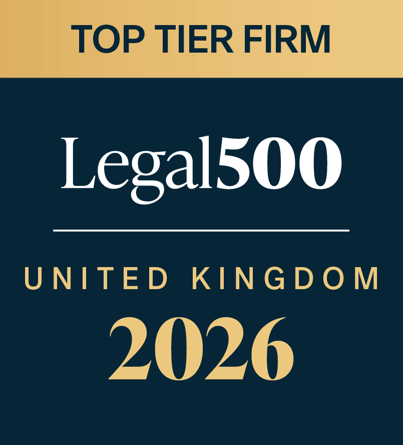 Legal 500 UK - Top Tier Firm-2025