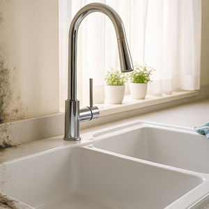 black mould in the kitchen