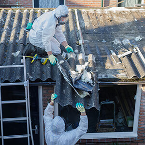 Asbestos removal from roof