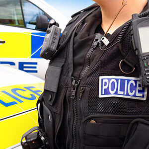 Met police officer and a car
