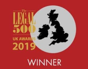 Legal 500 Winner 2019